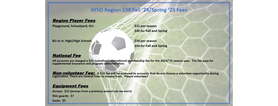 Fall 2024/Spring 2025 Registration Fees